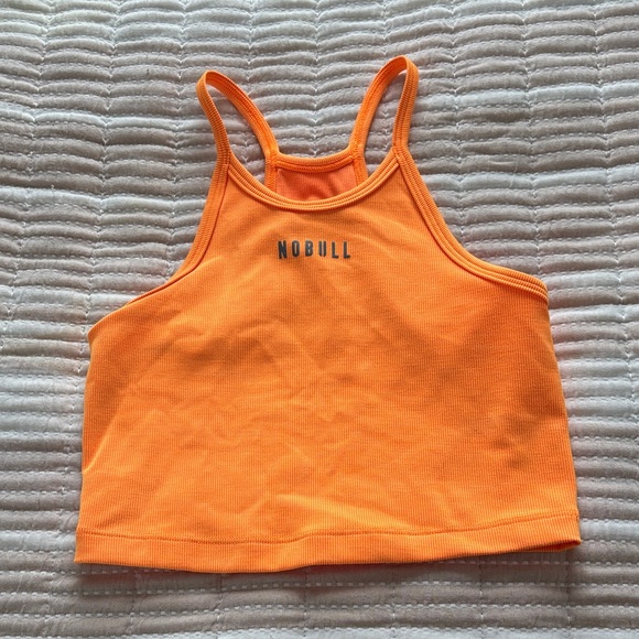 NOBULL Tops - NOBULL Vibrant Orange Athletic Crop Top